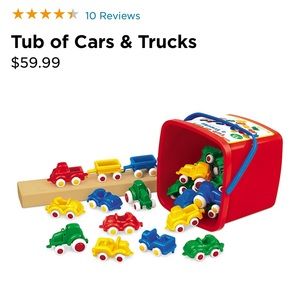 Lakeshore Tub of Cars & Trucks